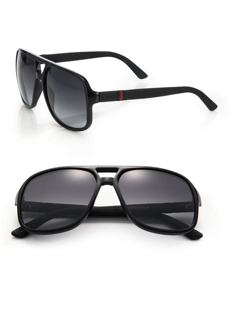 gucci occhiali uomo aviator|Men's Designer Luxury Aviator Sunglasses .